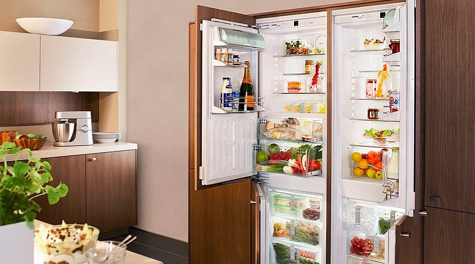 встраиваемый холодильник Side-by-Side