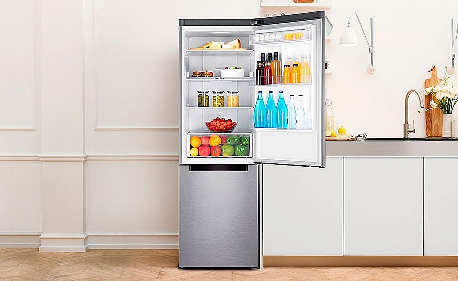 двухкамерный холодильник с морозилкой внизу