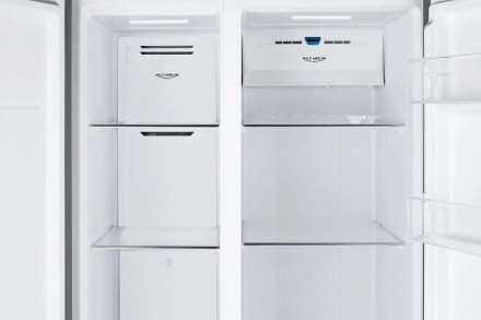 Холодильник WEISSGAUFF WSBS 600 NoFrost Inverter Bru Steel Glass
