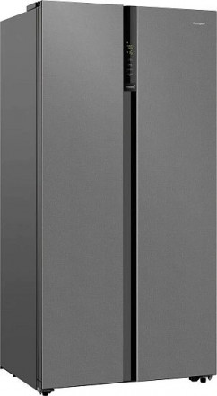 Холодильник WEISSGAUFF WSBS 600 NoFrost Inverter Bru Steel Glass