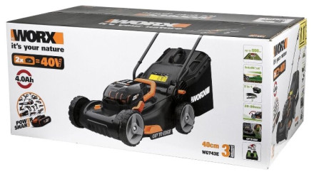 Газонокосилка Worx WG743E Газонокосилка Worx WG743E