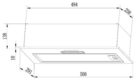Встраиваемая вытяжка LEX GS BLOC Light 600 Inox Встраиваемая вытяжка LEX GS BLOC Light 600 Inox
