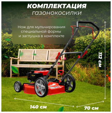 Газонокосилка бензиновая Eco LG-810 (EC1507-3) Газонокосилка бензиновая Eco LG-810 (EC1507-3)