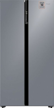 Холодильник WEISSGAUFF WSBS 600 NoFrost Inverter Dark Grey Glass Холодильник WEISSGAUFF WSBS 600 NoFrost Inverter Dark Grey Glass