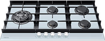 Встраиваемая газовая варочная панель Hiberg VM 9055 W Встраиваемая газовая варочная панель Hiberg VM 9055 W
