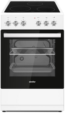Электроплита Simfer F55VW14025 белая эмаль