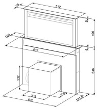 Встраиваемая вытяжка smeg KDD 60VXE-2 Встраиваемая вытяжка smeg KDD 60VXE-2