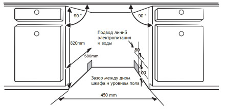Встраиваемая посудомоечная машина Weissgauff BDW 4150 Touch DC Inverter Wi-Fi