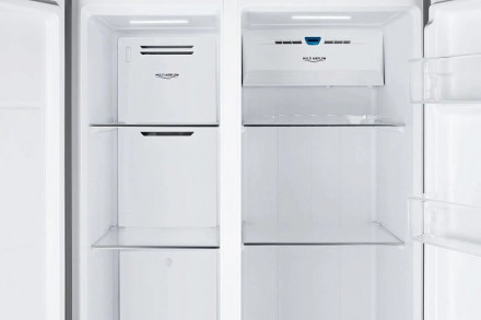 Холодильник WEISSGAUFF WSBS 600 NoFrost Inverter Inox Glass Холодильник WEISSGAUFF WSBS 600 NoFrost Inverter Inox Glass