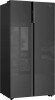 Холодильник WEISSGAUFF WSBS 600 NoFrost Inverter Inox Glass Холодильник WEISSGAUFF WSBS 600 NoFrost Inverter Inox Glass