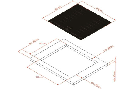Встраиваемая индукционная варочная панель Kuppersberg ICS 644 Встраиваемая индукционная варочная панель Kuppersberg ICS 644
