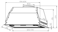 Встраиваемая вытяжка LEX GS Bloc P 600 Ivory light Встраиваемая вытяжка LEX GS Bloc P 600 Ivory light
