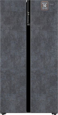 Холодильник WEISSGAUFF WSBS 600 NoFrost Inverter Rock Glass Холодильник WEISSGAUFF WSBS 600 NoFrost Inverter Rock Glass