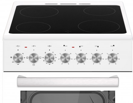 Электроплита Simfer F56VW04025 белая эмаль Электроплита Simfer F56VW04025 белая эмаль
