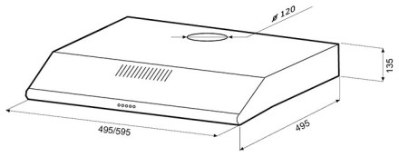 Подвесная вытяжка Shindo Lira 50 W