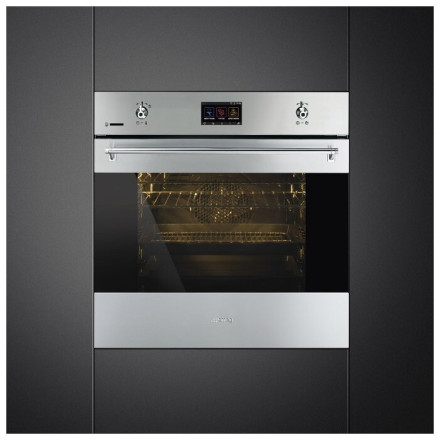 Электрический духовой шкаф smeg SFP6303WTPX