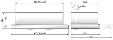 Вытяжка Elikor Интегра GLASS 60Н-400-В2Д нерж/стекло черное 940982