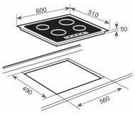 Индукционная варочная панель TEKA IB 6140 (10210133) Индукционная варочная панель TEKA IB 6140 (10210133)