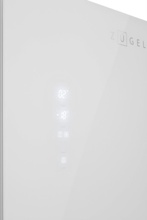Холодильник Zugel ZRCD430W белое стекло Холодильник Zugel ZRCD430W белое стекло