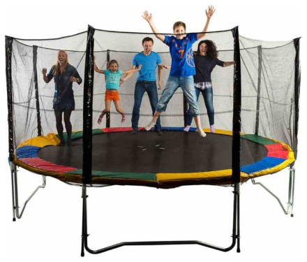 Каркасный батут Sundays Acrobat 366 см - 12ft с сеткой 374х374х253 см Каркасный батут Sundays Acrobat 366 см - 12ft с сеткой 374х374х253 см