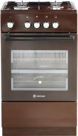 Газовая плита DeLuxe 5040.48 г щ 014 коричневый
