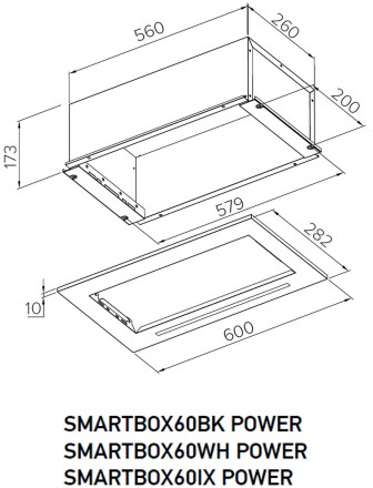 Вытяжка Meferi SMARTBOX60IX POWER