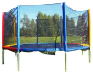 Каркасный батут babysport 460 см с сеткой Multicolour 460х460 см