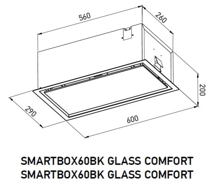 Вытяжка Meferi SMARTBOX60WH GLASS COMFORT