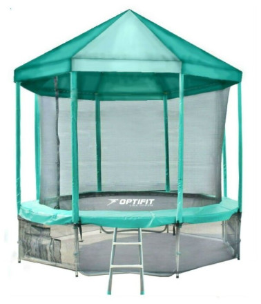 Каркасный батут Optifit Like 10ft с крышей 305х305х240 см Каркасный батут Optifit Like 10ft с крышей 305х305х240 см