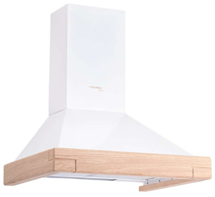 Каминная вытяжка PYRAMIDA КН WOOD 60 WHITE