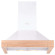 Каминная вытяжка PYRAMIDA КН WOOD 60 WHITE