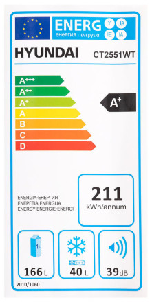 Холодильник Hyundai CT2551WT Холодильник Hyundai CT2551WT
