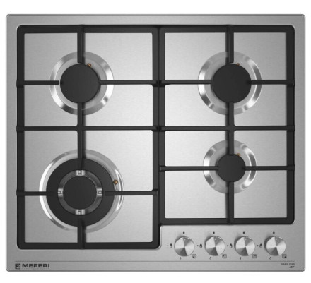 Встраиваемая газовая варочная панель Meferi MGH604IX Light Встраиваемая газовая варочная панель Meferi MGH604IX Light