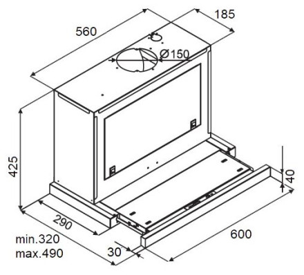 Встраиваемая вытяжка Kuppersberg SLIMBOX 60 GW