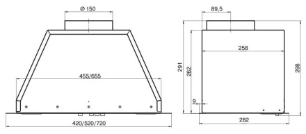 Вытяжка Elikor Flat 52П-650-К3Д, врезной блок, топленое молоко Вытяжка Elikor Flat 52П-650-К3Д, врезной блок, топленое молоко