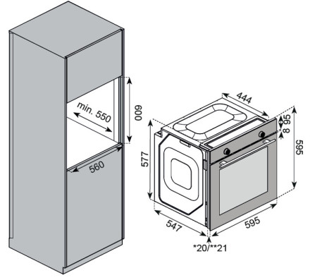 Встраиваемый электрический духовой шкаф Kuppersberg HF 610 BX