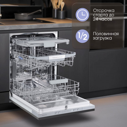 Встраиваемая посудомоечная машина Zigmund & Shtain DW 306.6 Встраиваемая посудомоечная машина Zigmund & Shtain DW 306.6