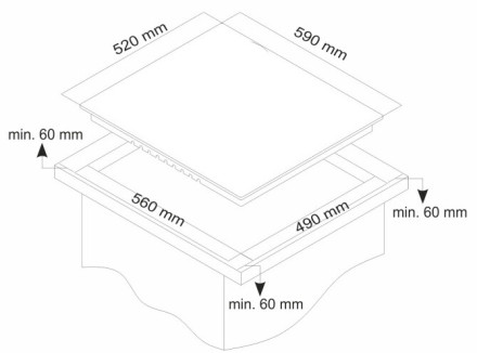Встраиваемая индукционная варочная панель Simfer H60I74S001 Встраиваемая индукционная варочная панель Simfer H60I74S001
