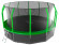Каркасный батут EVO Jump 16FT Cosmo с нижней сетью 488х488х265 см