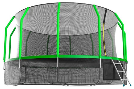 Каркасный батут EVO Jump 16FT Cosmo с нижней сетью 488х488х265 см