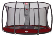 Каркасный батут Berg Elite + InGround Tattoo + Safety Net T-series 430 430х430х207 см
