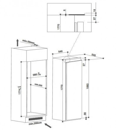 Холодильник KITCHENAID KCBMR 18602 Холодильник KITCHENAID KCBMR 18602