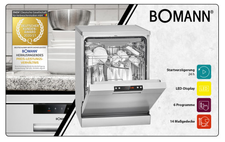 Посудомоечная машина Bomann GSP 7410 silber