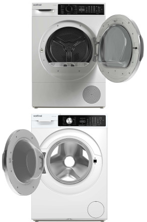 Комплект стиральная и сушильная машина Vestfrost VFWI103S14MW + VFT103HPMW Комплект стиральная и сушильная машина Vestfrost VFWI103S14MW + VFT103HPMW
