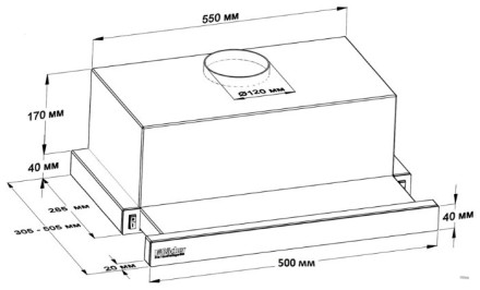 Встраиваемая вытяжка Backer TH60CL-2F200-WG Встраиваемая вытяжка Backer TH60CL-2F200-WG