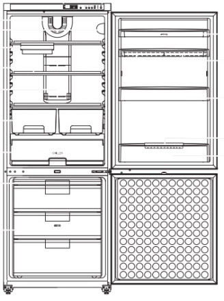 Холодильник SMEG fa350x1 Холодильник SMEG fa350x1