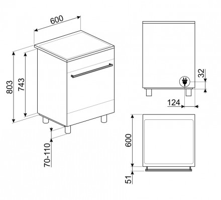 Варочный центр Smeg C6IMXT2