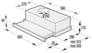 Встраиваемая вытяжка Gorenje BHP 62 CLB Встраиваемая вытяжка Gorenje BHP 62 CLB