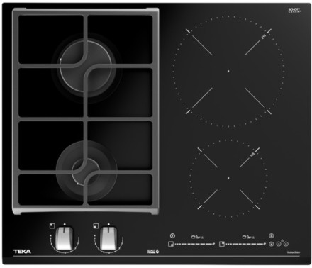 Комбинированная варочная панель TEKA HYBRID JZC 64322 ABN BLACK Комбинированная варочная панель TEKA HYBRID JZC 64322 ABN BLACK