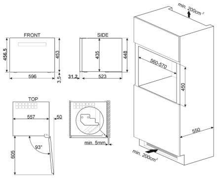 Встраиваемый винный шкаф smeg CVI118RWN2